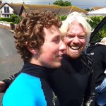 Sir Richard Branson Kitesurfing fun